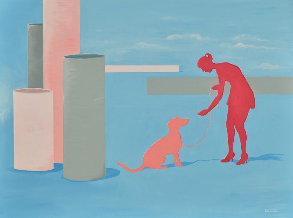 Katarzyna Kudełka_W parku_120x90cm_akryl na płótnie, 2022