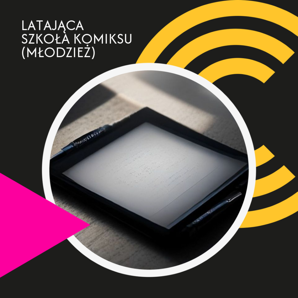 Miniatura warsztatów „Latająca szkoła komiksu (młodzież)”.